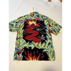 Vtg Reyn Spooner Margaritaville Jimmy Buffet Hawaiian Volcano Aloha Shirt Medium
